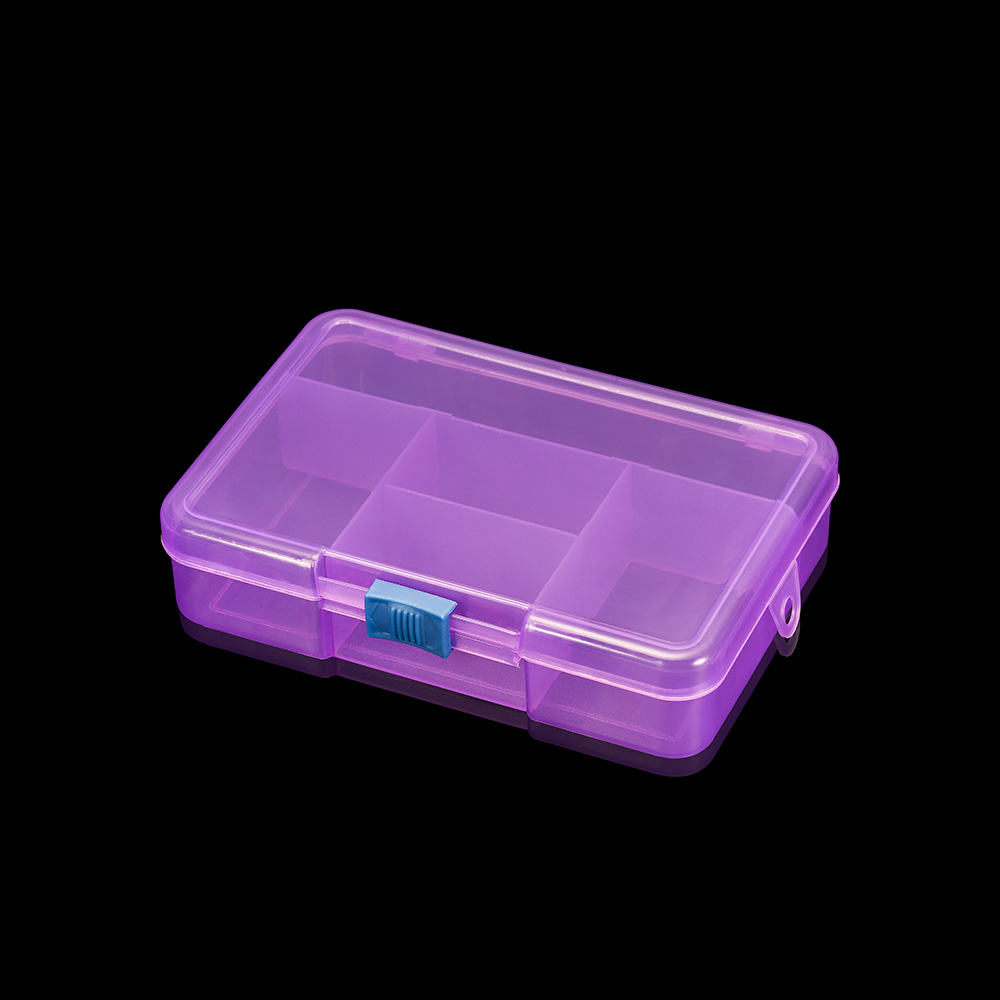 5 Grids Plastic Storage Box Jewelry Display Beads Earring Case Organizer DIY Jewelry Accessories Storage Supplies: YELLOW