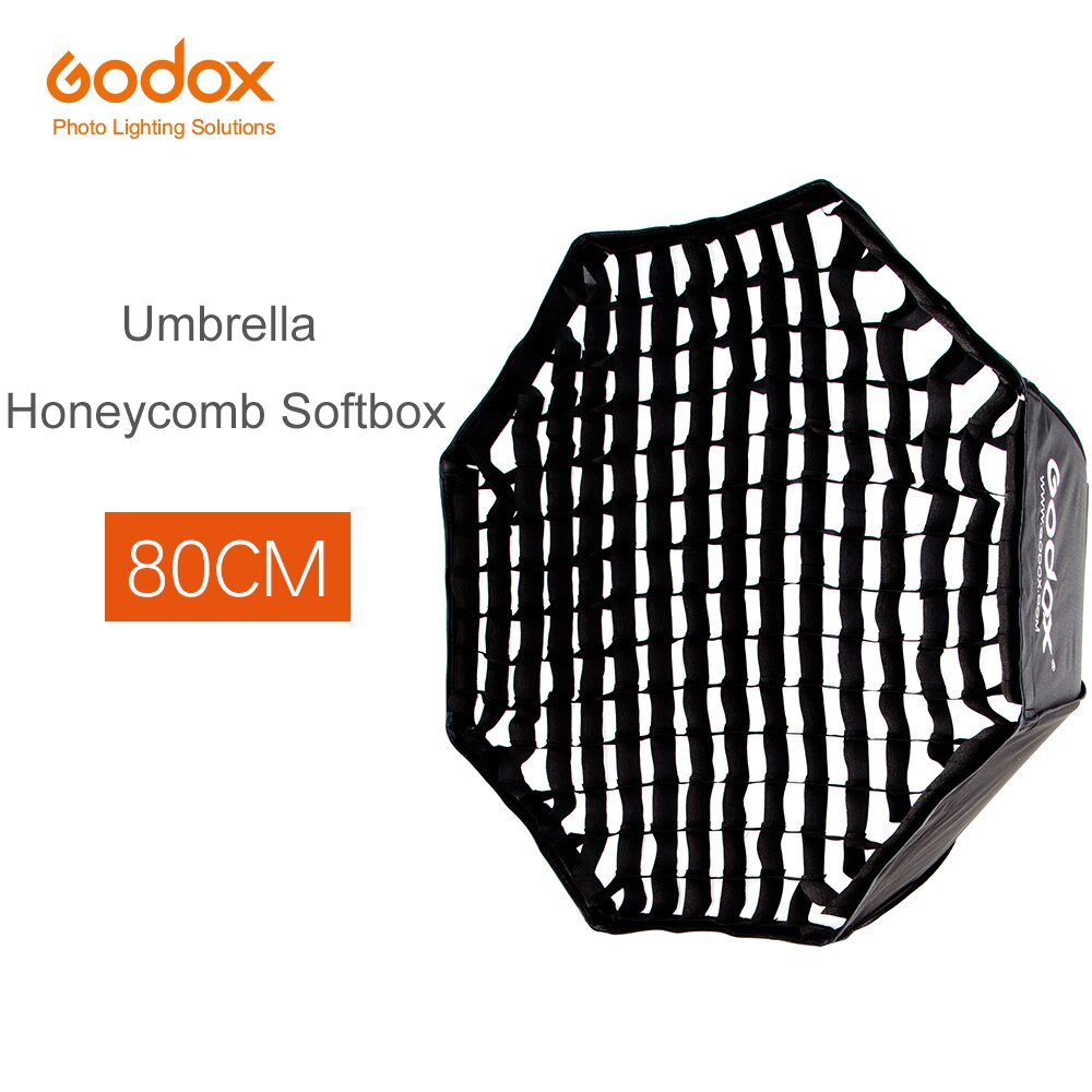 Godox Draagbare 80 Cm 32 &quot;Paraplu + Honingraat Foto Softbox Reflector Voor Flash Speedlight