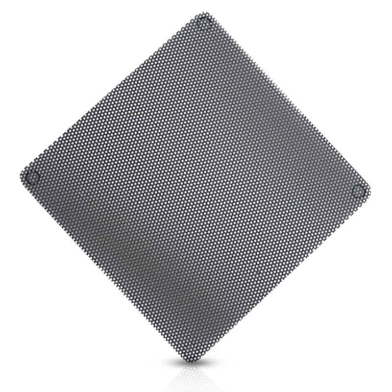 10 unids/lote 120mm negro cortable PVC PC ventilador polvo filtro caja a prueba de polvo malla de la computadora