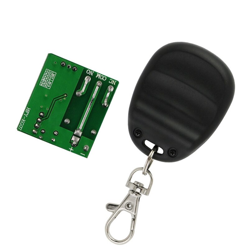 Relais sans fil 12V, 433MHZ, télécommande de lumière, interrupteur momentané, émetteur avec récepteur