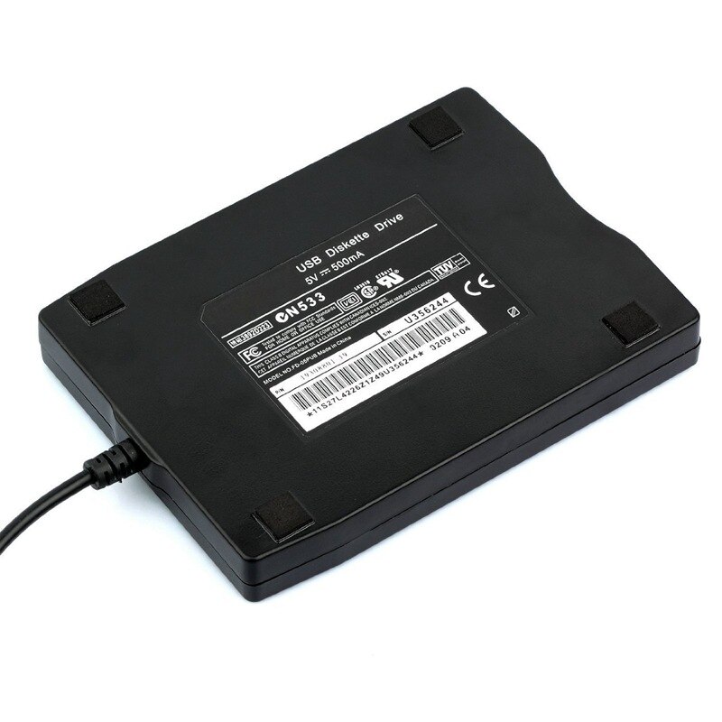 USB Floppy Drive 3.5inch USB External Floppy Disk Drive Portable 1.44 MB FDD USB Drive Plug and Play for PC Windows 10 7 8 Win