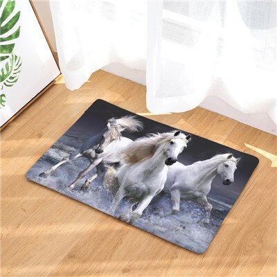 Welcome Mats 9S tyles Horse Print Doormats Bathroom Kitchen Carpet Home Floor Mats Living Room Anti-Slip Rug 40X60 50X80cm: 9 / 40x60cm