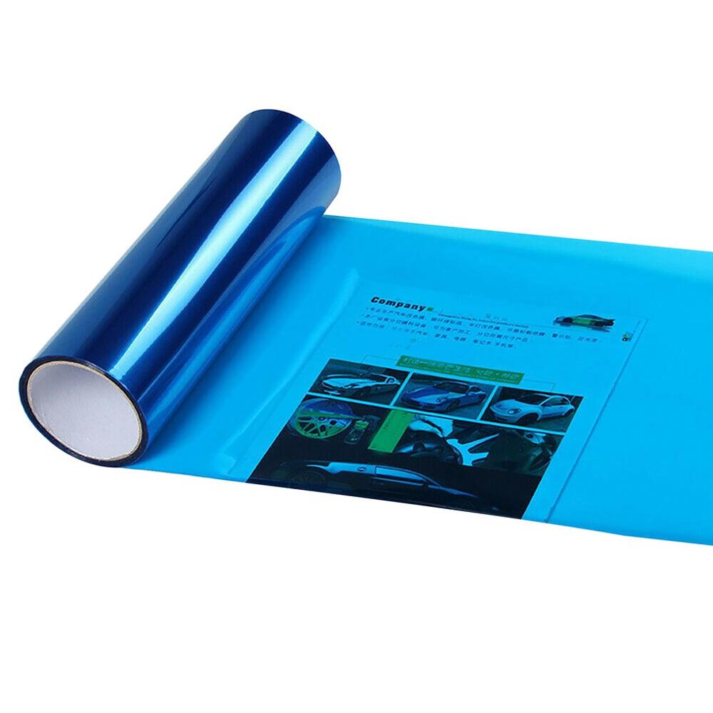 Linterna del coche de la luz trasera tinte de vinilo película única etiqueta linterna del coche de la película de cambio color de luz de la luz de niebla de La etiqueta engomada: dark blue