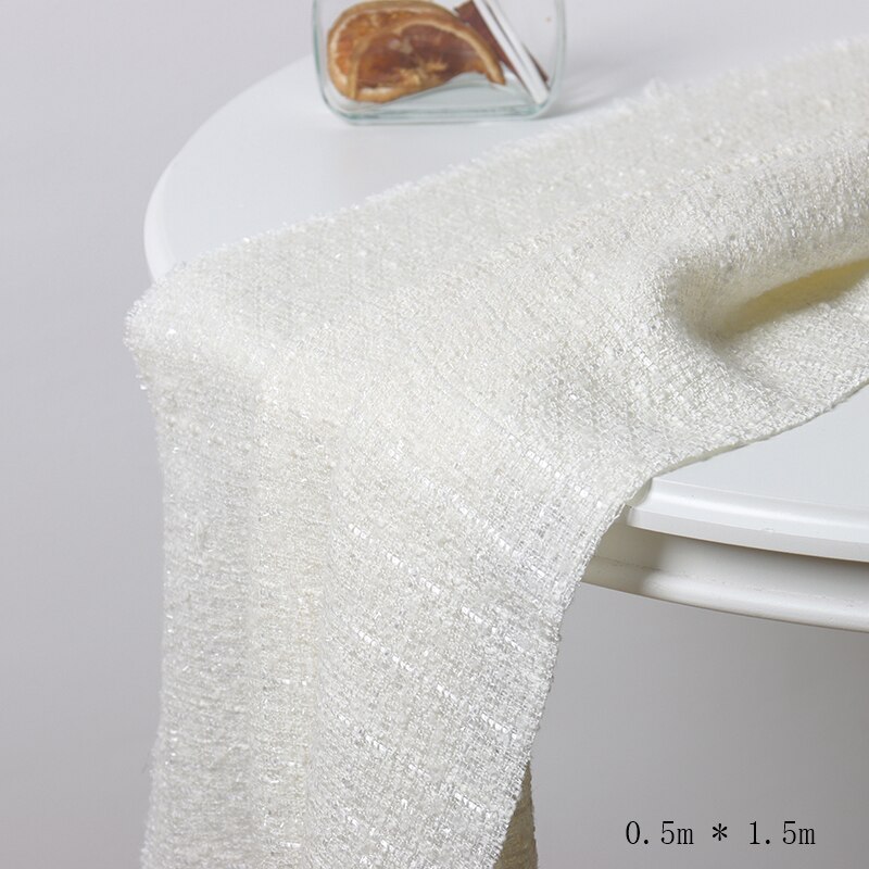 1.5 Meters Luxury Style Fabric Wrapping Cloth for Flower Bouquet Packaging Handmade Diy Material: White