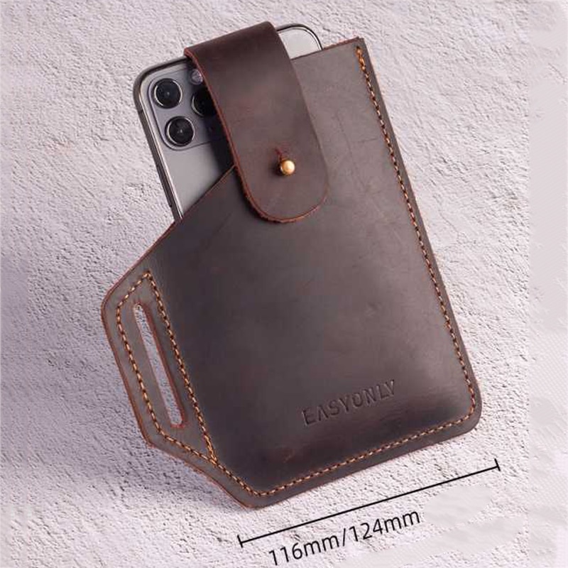 PU Leather Belt Clip Holster Case for 6.5 inch Mobile Phone Pack Waist Bag Sport Covers Cell Phone Accessories Mini Bags