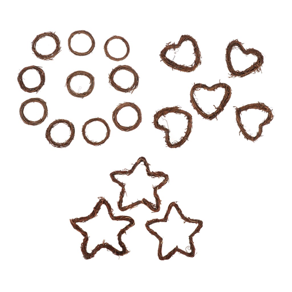 DIY Crafts Rattan Wreath Natural, Crafts Rattan Wreath for Christmas Door