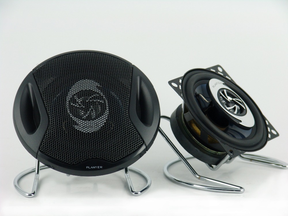 1 paar 4 ''inch Auto Speaker Auto Auto HIFI Volledige Range Kauwgom Rand Luidsprekers