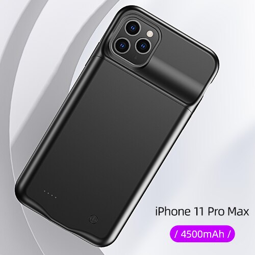 USAMS Power Bank Case for iPhone 11 pro max External portable battery Charge case for iPhone 11 Ultra-thin Data Backup chargers: For iP 11 Pro Max