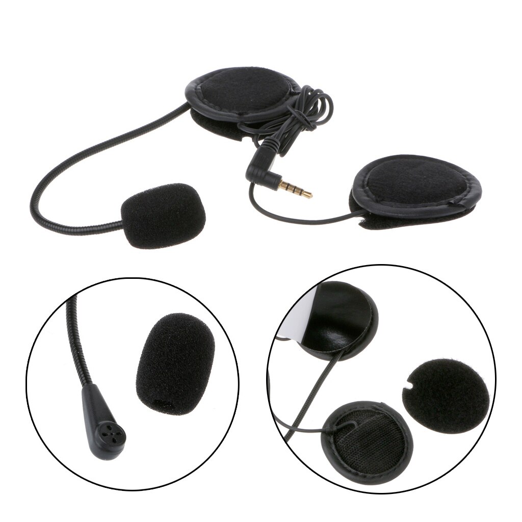 Microfoon Luidspreker Zachte Kabel Headset Accessoire Voor Motorhelm Bluetooth Interphone Intercom Werken Met Elke 3.5Mm-Plug