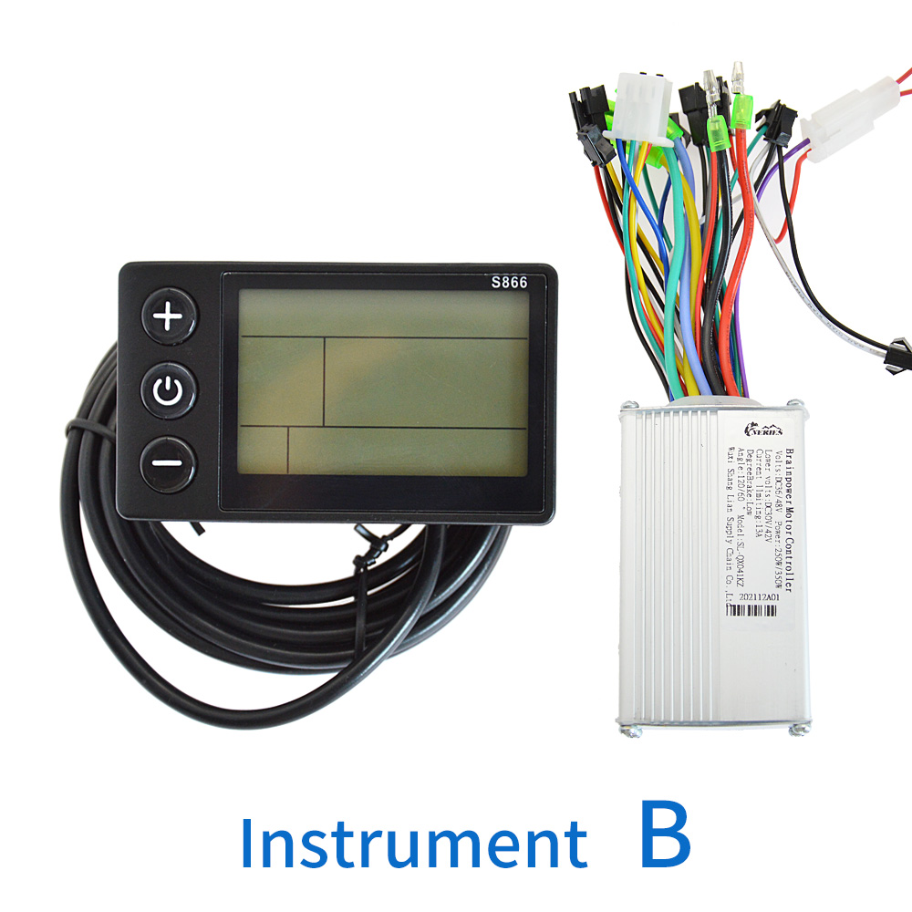 24v/36v/48v 250w 350w motor borstlös styrenhet elcykel intelligent styrning av borstlös likströmsmotor lcd instrumentsats