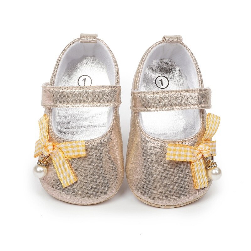 Baby Girls Shoes Princess Cute Newborn First Walker Shoes Infant Soft Sole Bottom Anti-slip Shoes