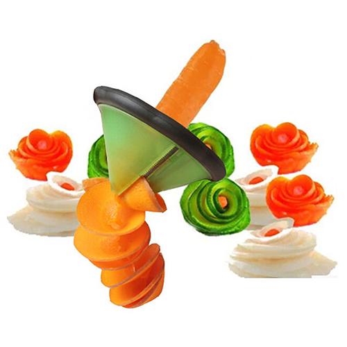 Keuken Gereedschap Accessoires Gadget Trechter Model Spiral Slicer Groente Shred Apparaat Koken Salade Wortel Radijs Cutter