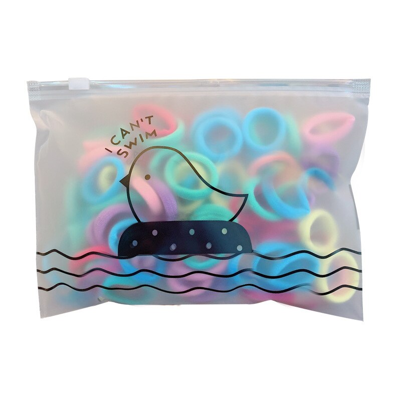 50/Set Meisjes Kleurrijke Nylon Kleine Elastische Haarbanden Kinderen Paardenstaart Houder Chouchou Hoofdband Kinderen Haaraccessoires