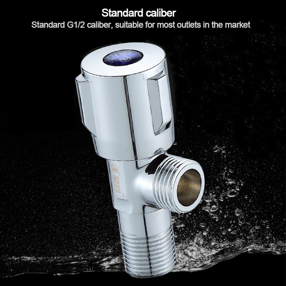 1/2" male Brass Chrome Bathroom&Kitchen Angle Stop Valve Filling valves and cold THREE WAY VALVE