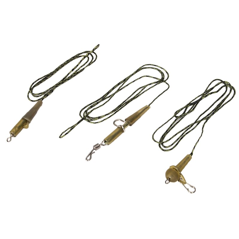 3Pcs/Set Braided Lead Core Carp Leader Line Mainline Leadcore For Carp Rig Chod Helicopter Rig Carp Coarse Fishing Line