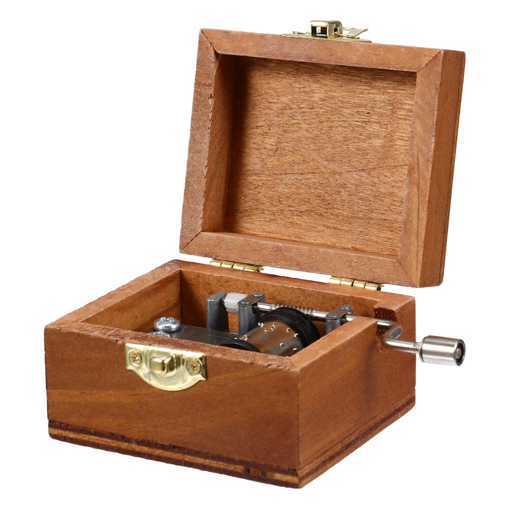 1Pc Love Heart Valentine's Day Musical Box Hand Crank Music Box Mini Music Box