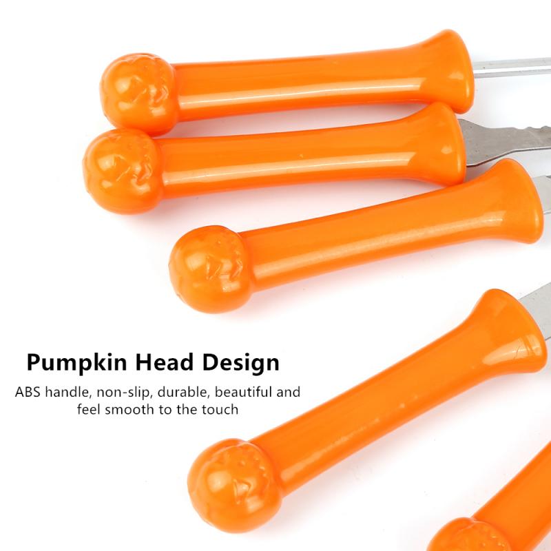 7pcs Halloween Pumpkin Carving Tools Pumpkin Light Decoration DIY Carving Tool Set With Portable Bag For Kitchen