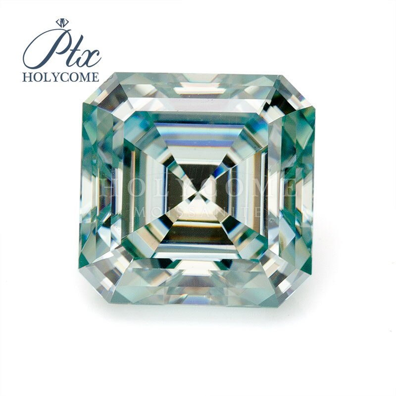 4x4mm 2020 gorąca sprzedaż D VVS1 wysokiej jakości niebieski Asscher cięcia GRA luźny moissanit dostawca fabryka bezpośredni sprzedaż kamień