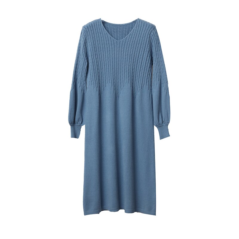 Autumn Winter Korean Knitted Maternity Dress Sweet Lovely Clothes For Pregnant Women Slim Pregnancy