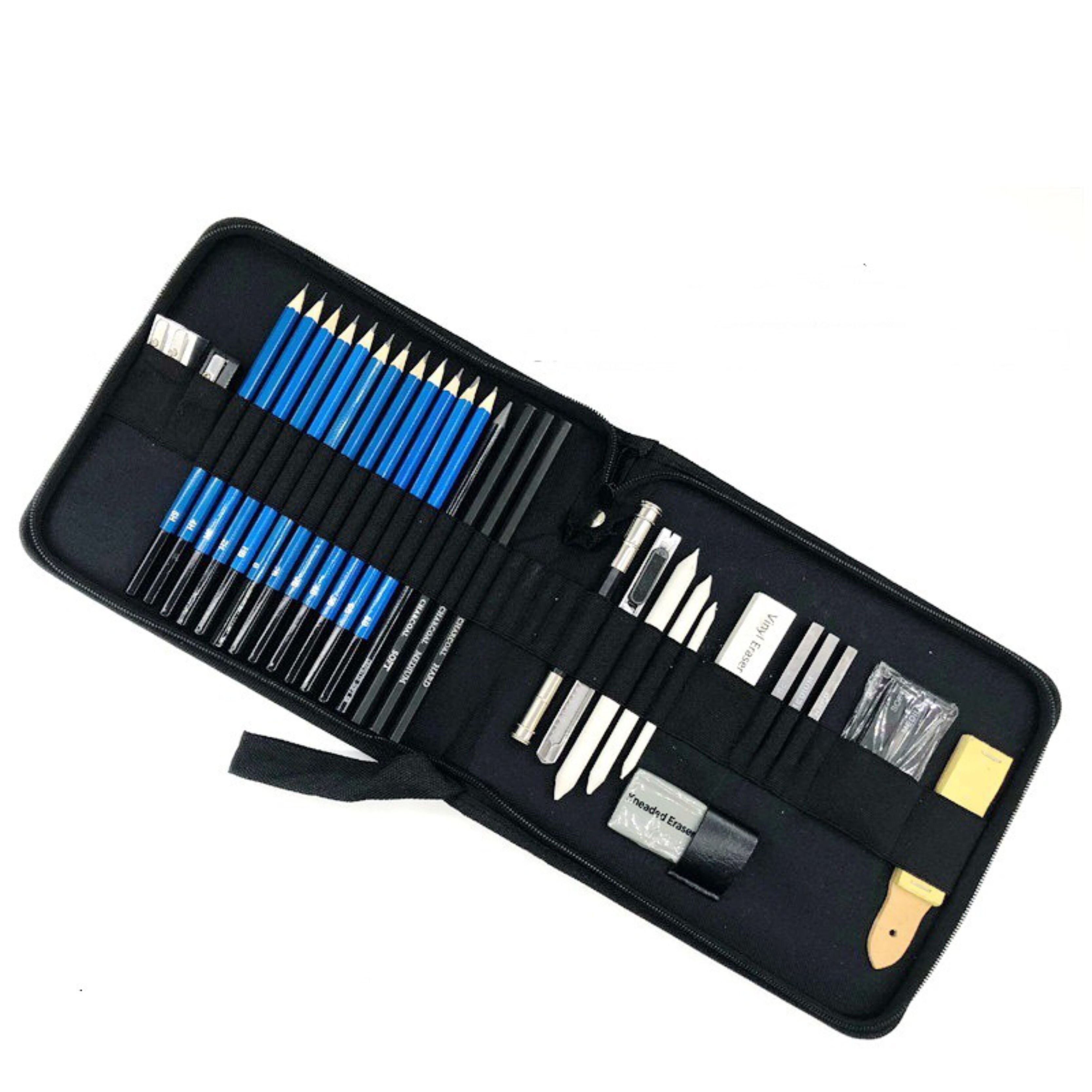 33-piece Sketch Drawing Brush Set Adult Drawing Pencil Eraser Sketch Set