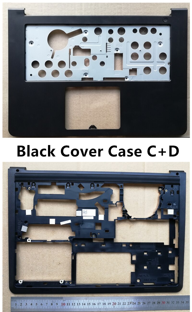 laptop For DELL 14 5000 5447 5445 5448 5457 5442 5443 P49G Palmrest upper Cover or Bottom Base Cover lower Case: Black Cover CD