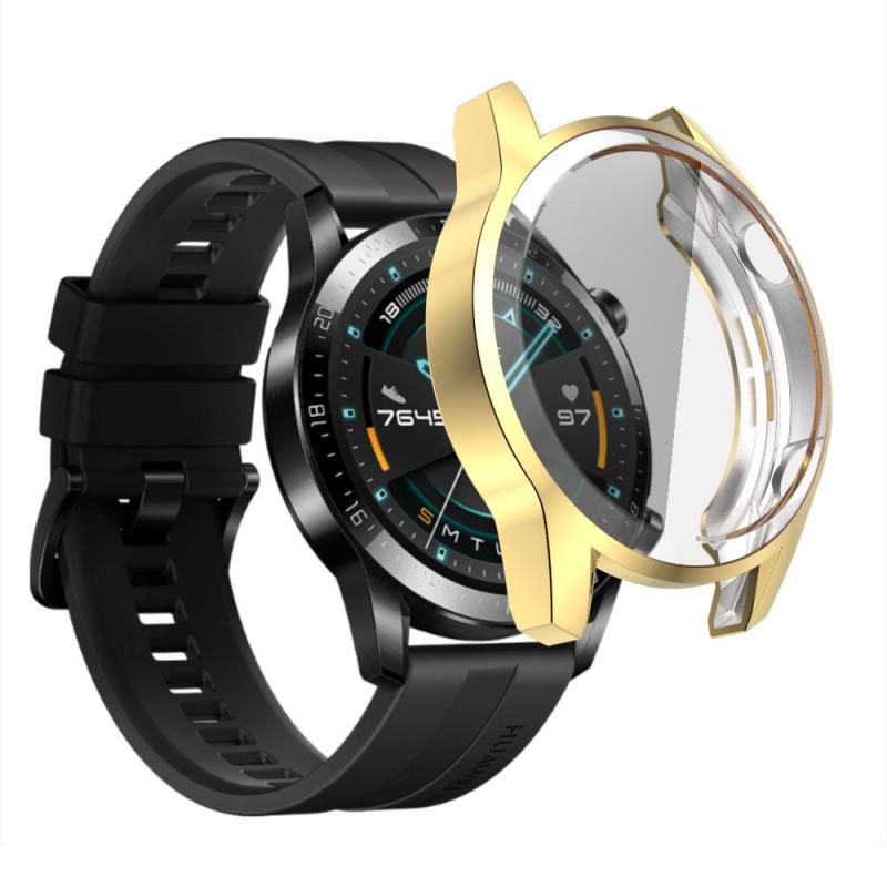 Schutzhülle Für Huawei Uhr GT 2 46mm Weiche TPU voll Bildschirm Schutz fallen Für Huawei Gt Uhr Schutz abdeckung Zubehör