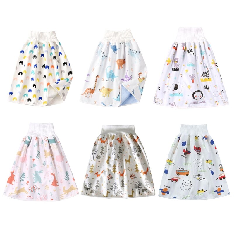 Comfy Kind Luier Rok Shorts 2 In 1 Wasbare Katoenen Zindelijkheidstraining Luier Broek H55B