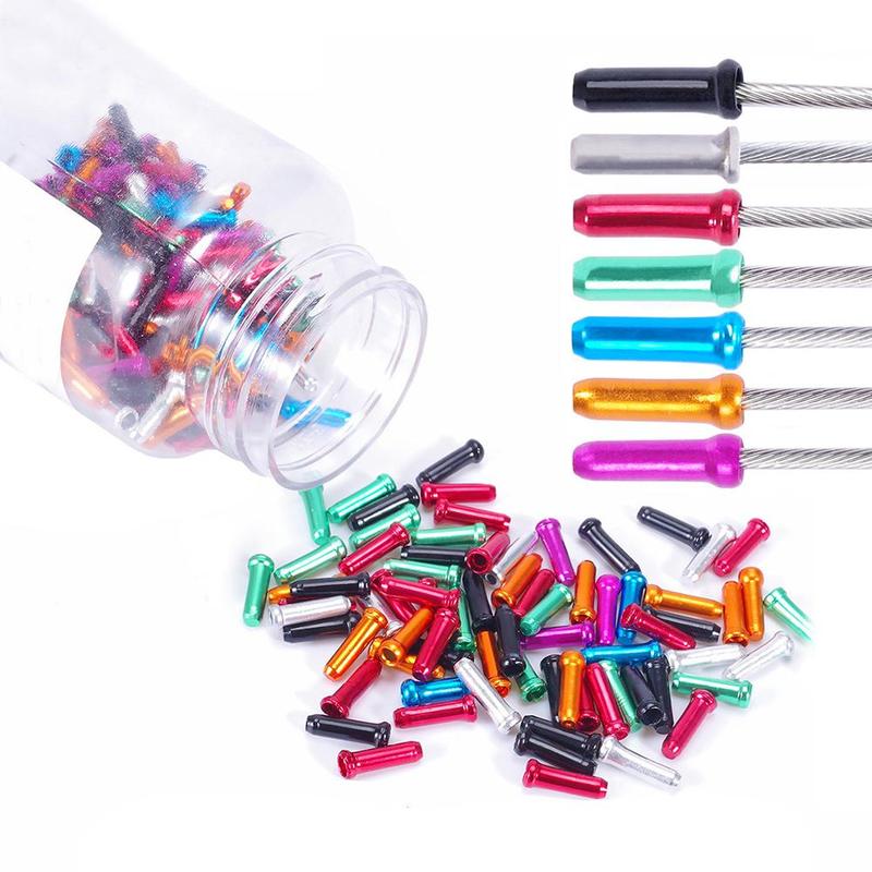 50 Stks/partij Fiets Brake Shifter Inner Cable End Cable Inner Shift Kabel Voor Brake Derailleur Caps Cap Tips Draad past