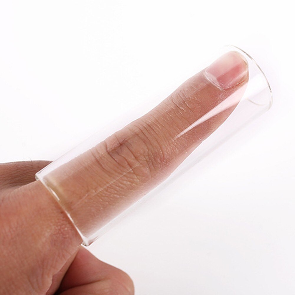4pcs Clear Slide Bottleneck Set For Acoustic Electric Guitar Beginner Guitar Finger Protection Glass Slider
