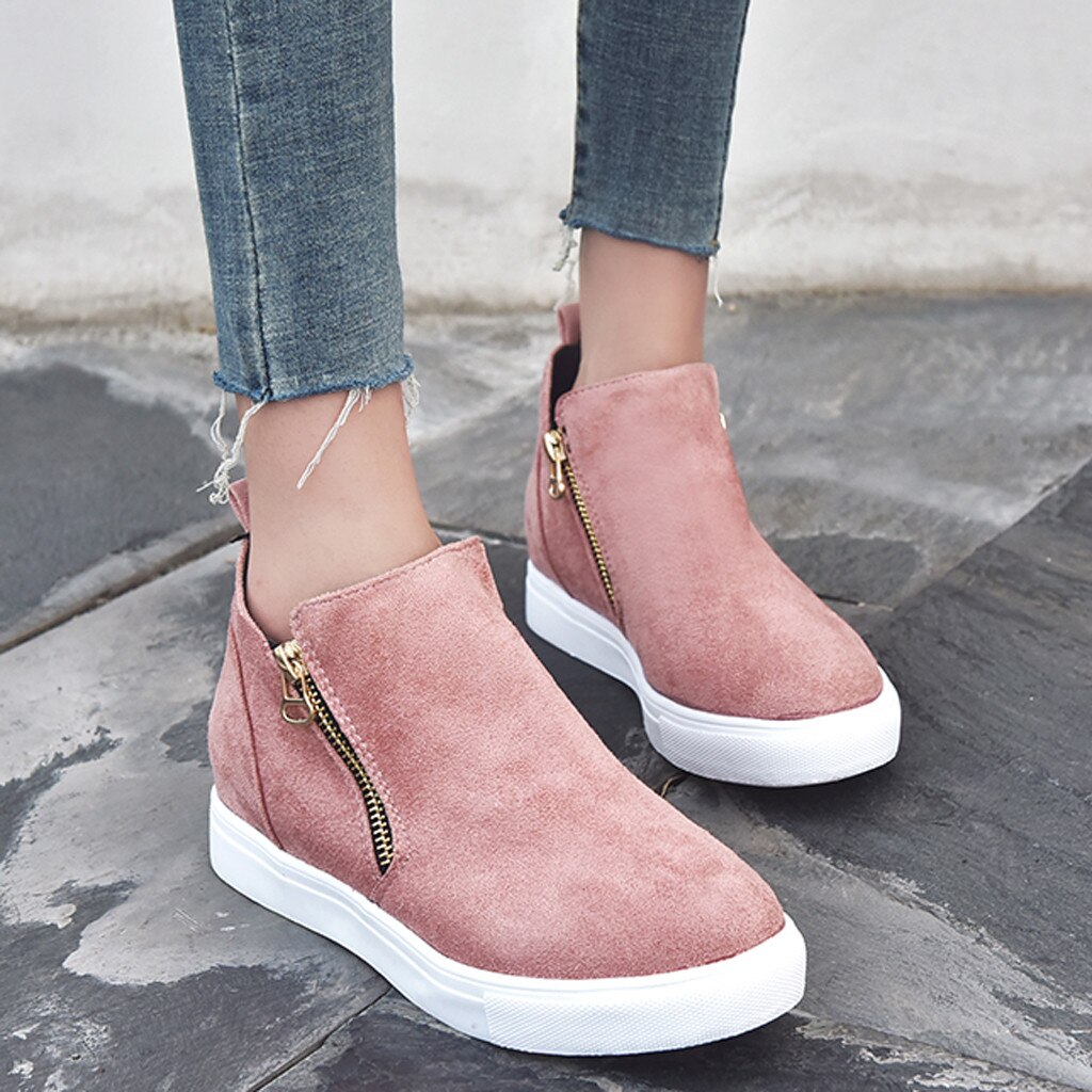 Femmes chaussures plates chaussures à semelles compensées respirant confortable marche bottines chaussures décontractées baskets classique hiver travail chaussures