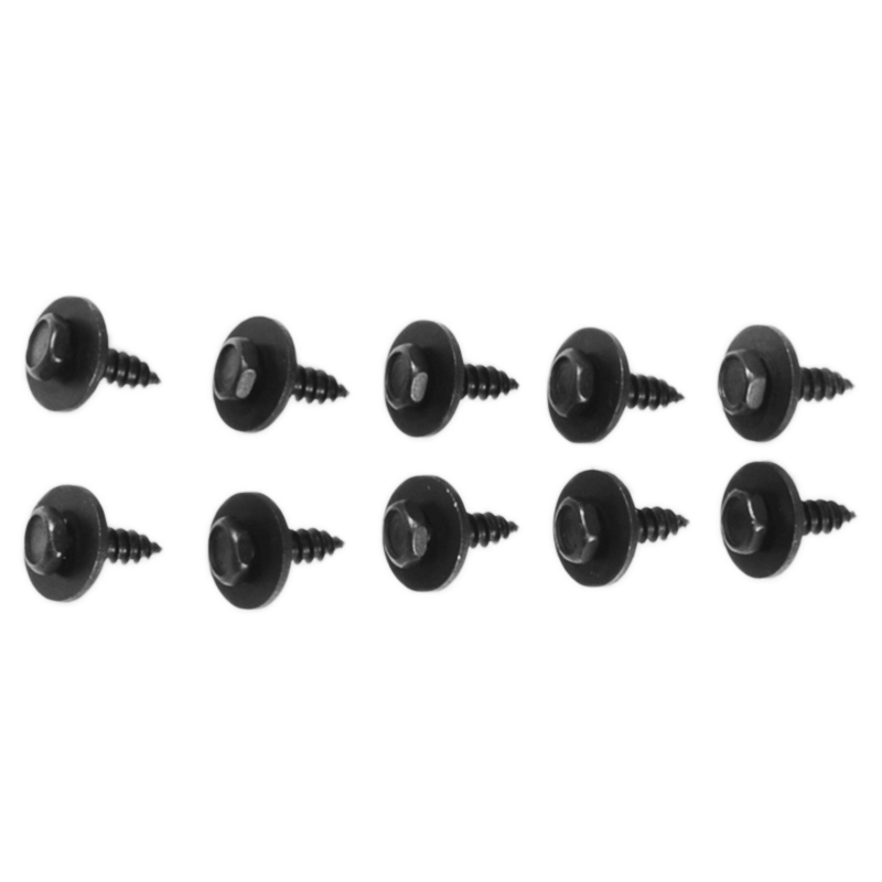 Juego de 20 unids/set de tornillos y arandelas autorroscantes para BMW, 4,8x19mm, negro, 8mm