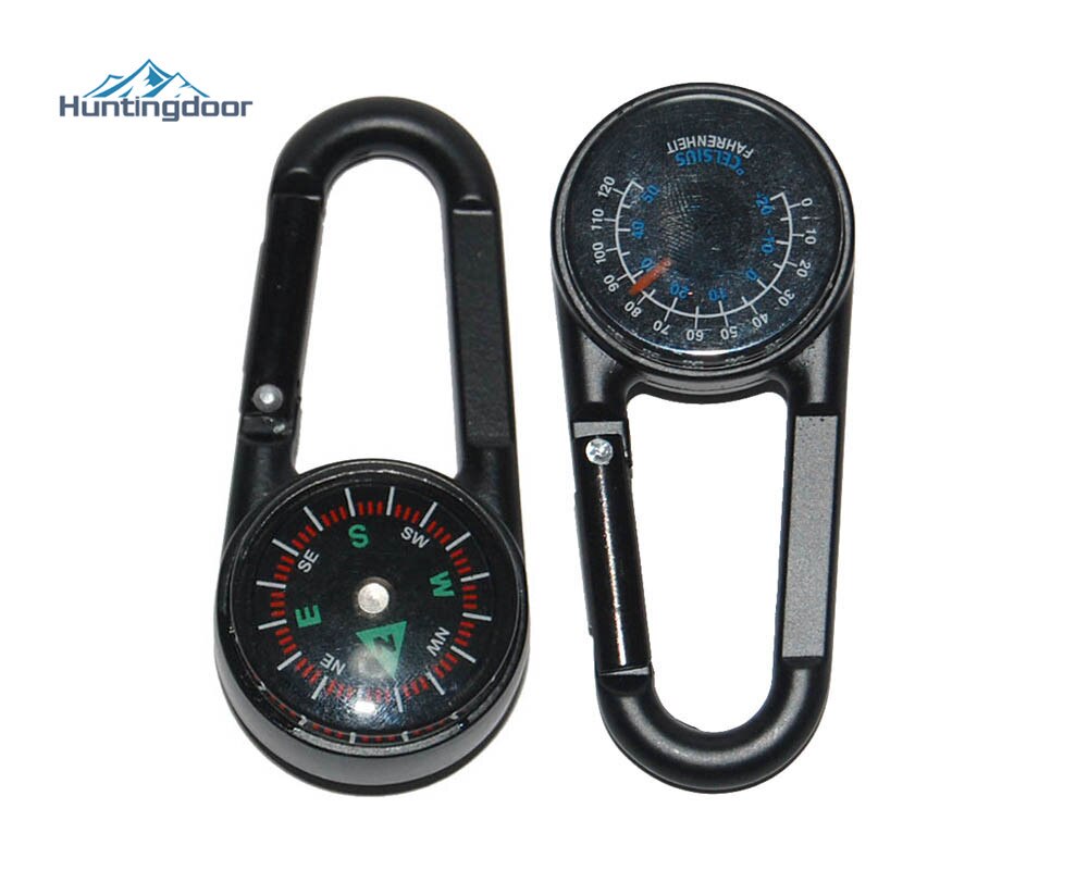 Double-sided Portable Compass Hanging Keychain Outdoor Camping Hiking Travel Backpack Emergency Survival Navigation Tool Clearan
