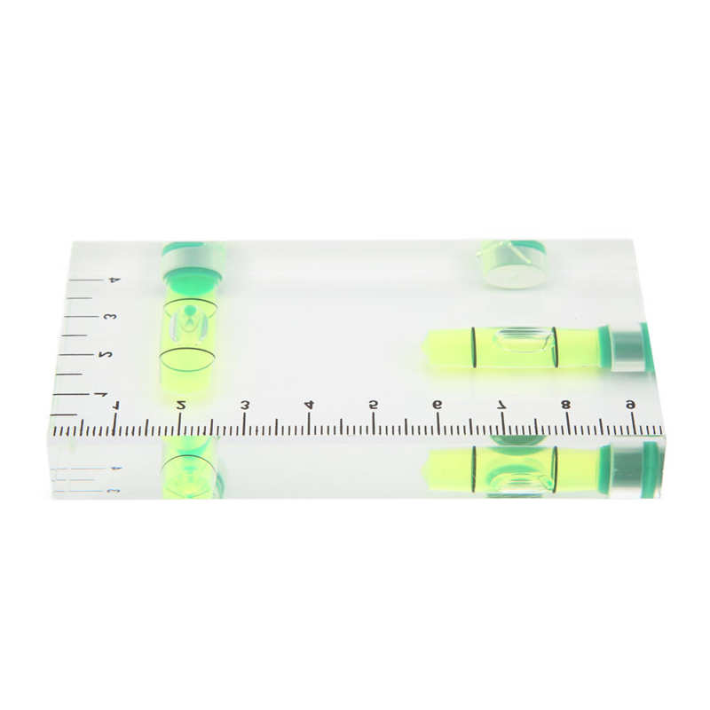 High Transparent magnetic Level Bubble Mini Spirit Level Two Directions Pocket Mini Size Magnetic Level