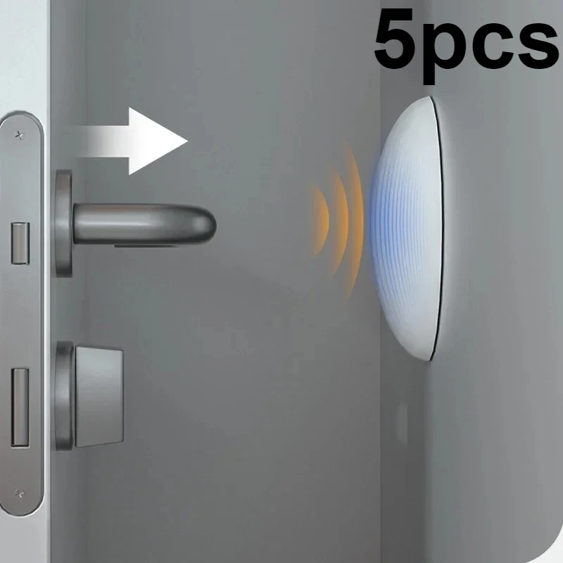 Silicone Door Stop 5pcs, Door Handle, Cushion, Home Decoration, Wall Pad, Wall Protections, Noise Elimination,thickening