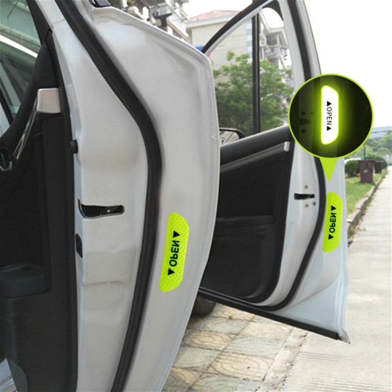 Reflectante Reflector Sticker Car Exterior Accessories Adhesive Reflective Tape Reflex Exterior Warning Strip Protect Car Body