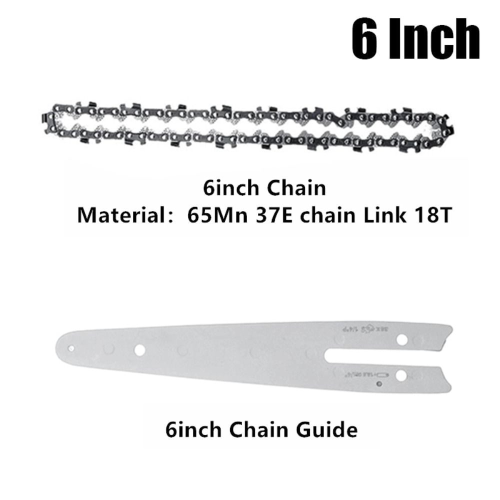 4/6/8 Inch Stalen Kettingzaagkettingen Vervangen Elektrische Kettingzaag Accessoires Elektrische Zaagblad Houtzagen Mini Elektrisch Gereedschap