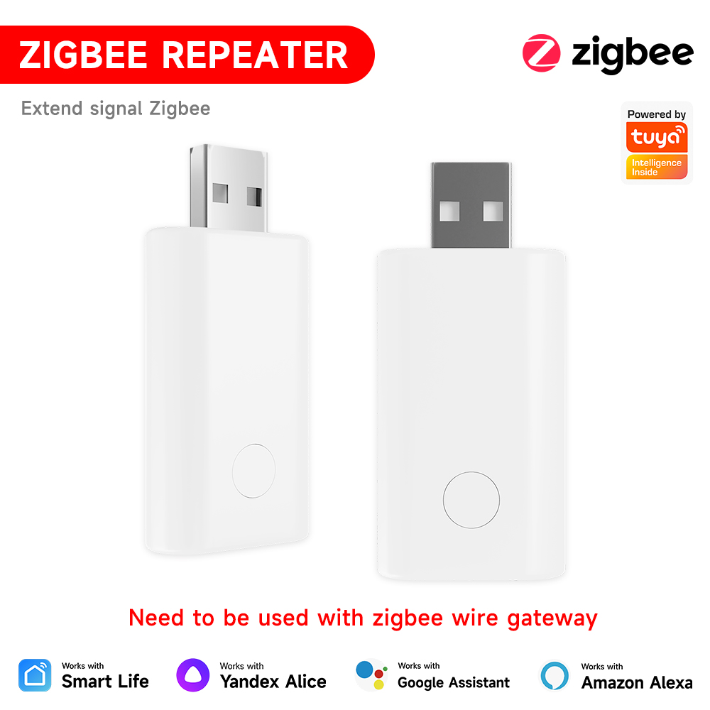Wzmacniacz sygnału usb z bramką zigbee tuya, wymagany przez alexę/asystenta google, wzmacniacz zasięgu urządzenia