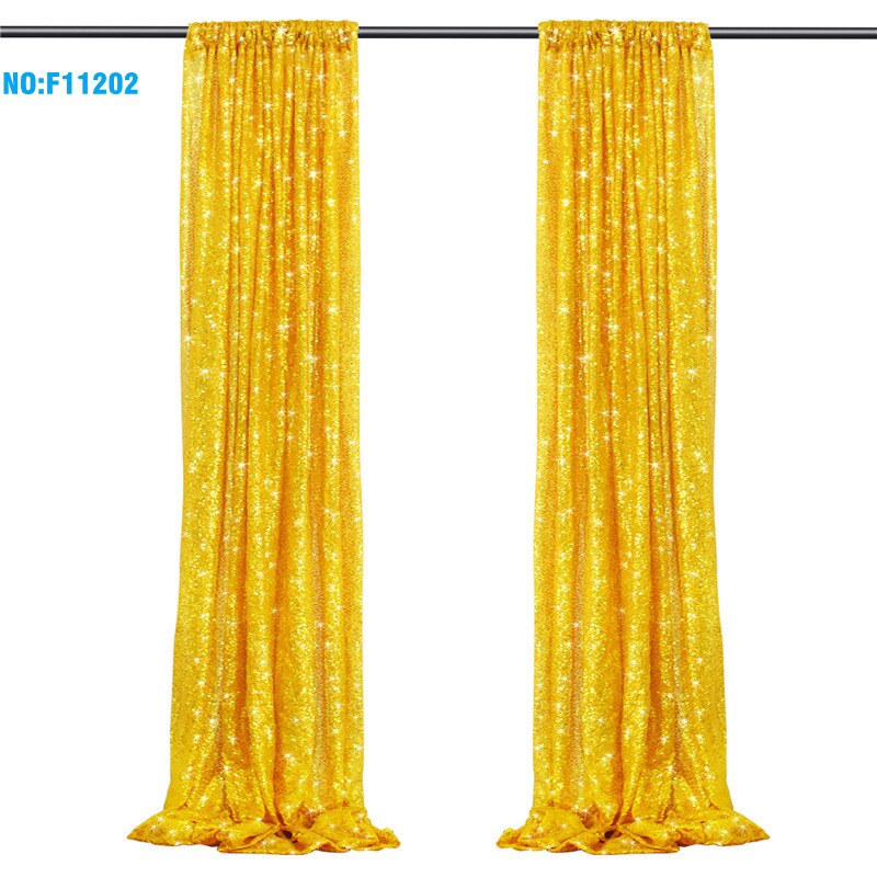 Fundo de fotografia 2 pçs 2x8ft sequin pano de fundo ouro sequin pano de fundo ouro sequin pano de fundo cortina 2 lantejoulas pano de fundo: 2ftX8ft X2 piece / F11202 gold