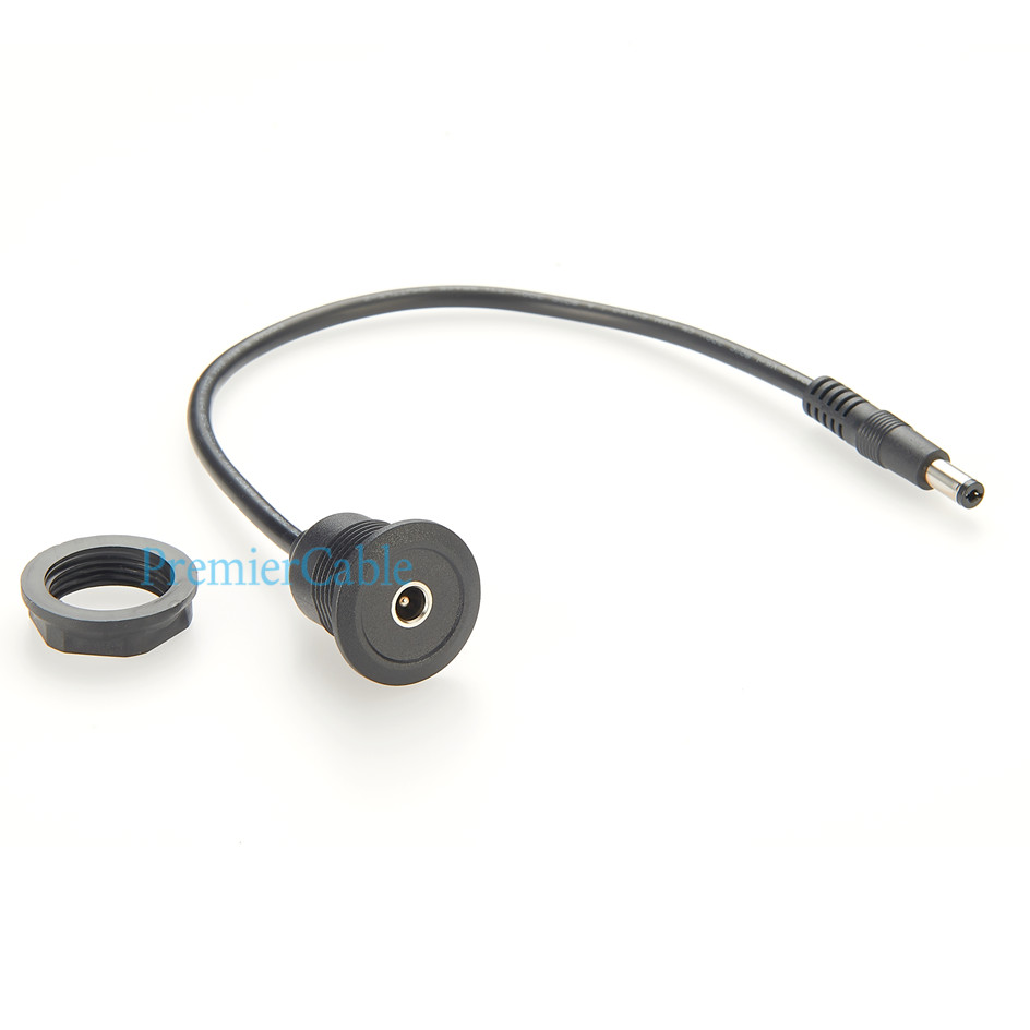 DC Power Extension Cable Power DC-099 Round Panel Mount Adapter Cable DC Power Socket Female to Male Converter Cable DC Plug