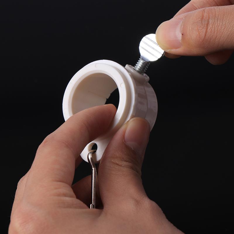 4Pcs 1 Inch Premium Flag Pole Parts Flagpole Mounting Rings Flag Fasteners Flag Pole Rings Flag Accessories Garden Flagpole Flag