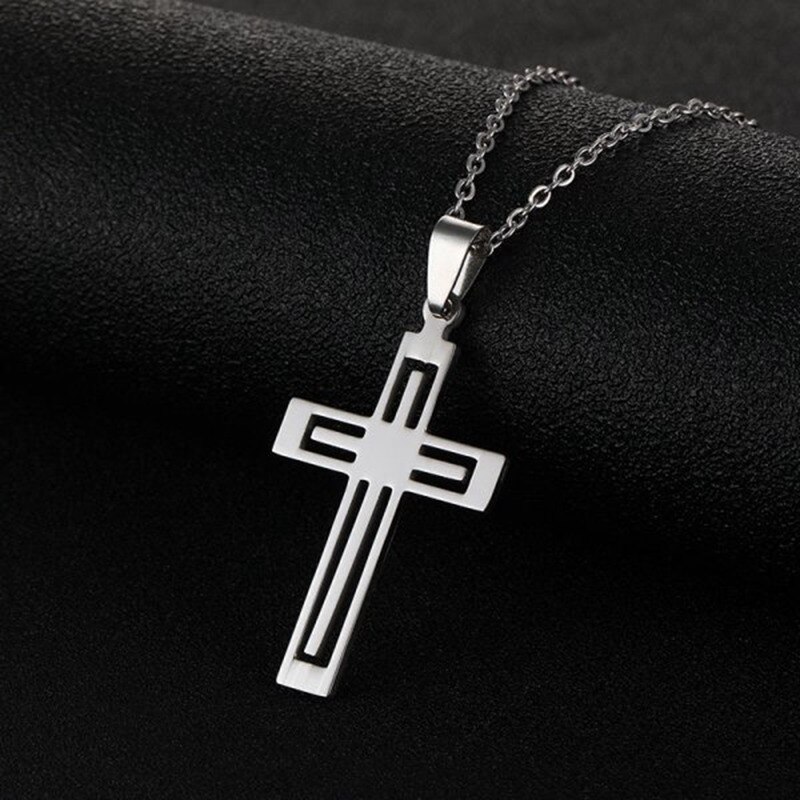 Minimalistische Cross Ketting Vrouwen Hanger Eenvoudige Goud Kleur Chain Metal Sieraden Sleutelbeen Choker Mannen Paar Party Dagelijks: 5