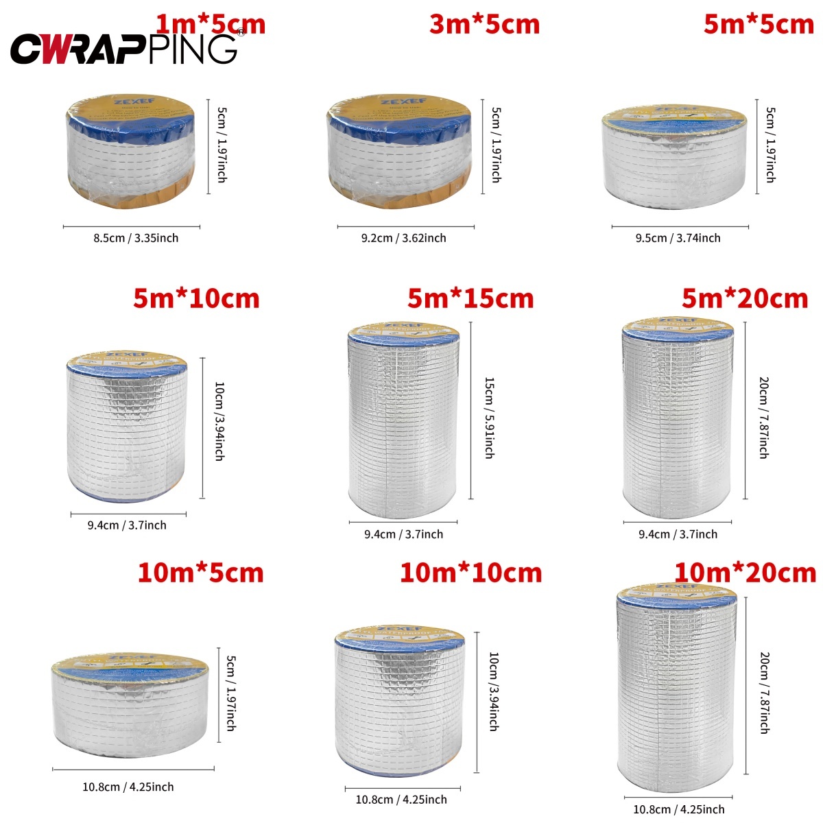 Waterproof Tape Self-adhesive Butyl Sealing Tape Roof Repair Sealed Adhesive Sealant High And Low-temperature Resistance Tape