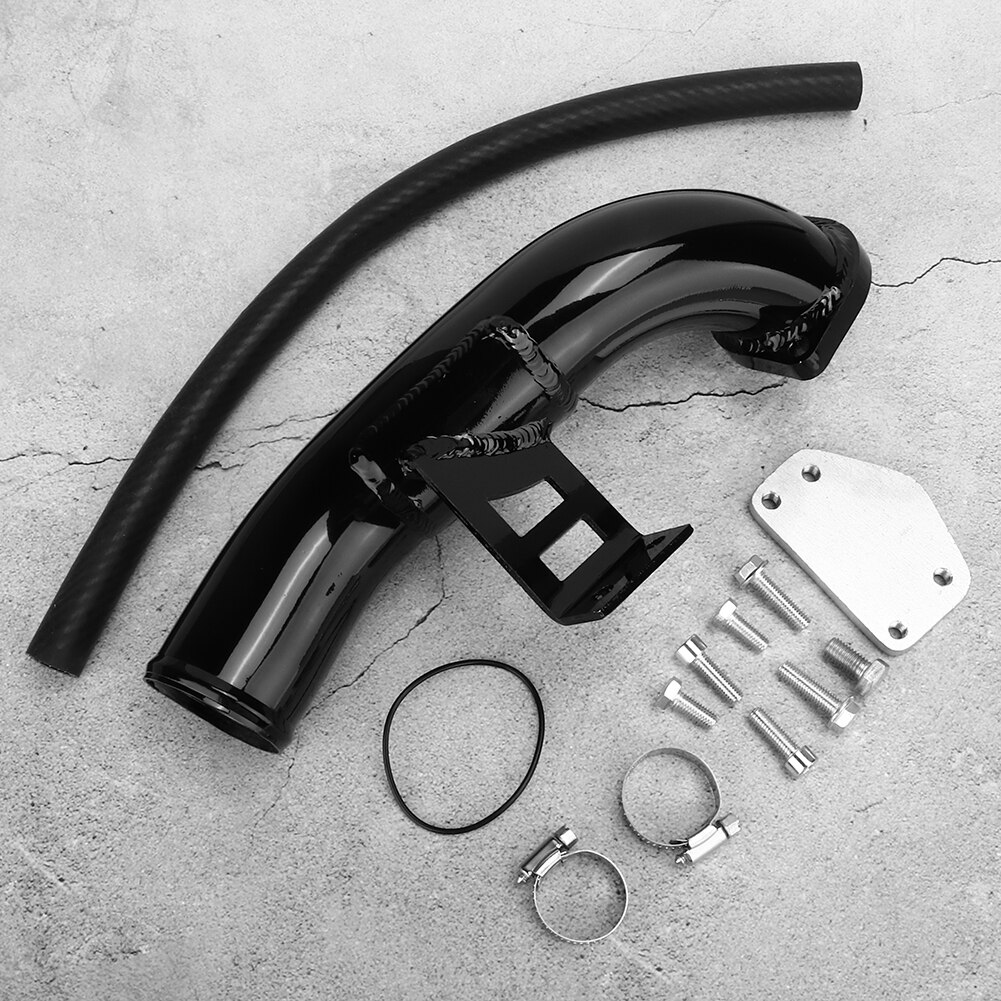 Exhaust Gas Recirculation Valve EGR Delete Kit & High Flow Cooler Intake Fit for Chevy Silverado (May) 2004-2005 Alloy EGR