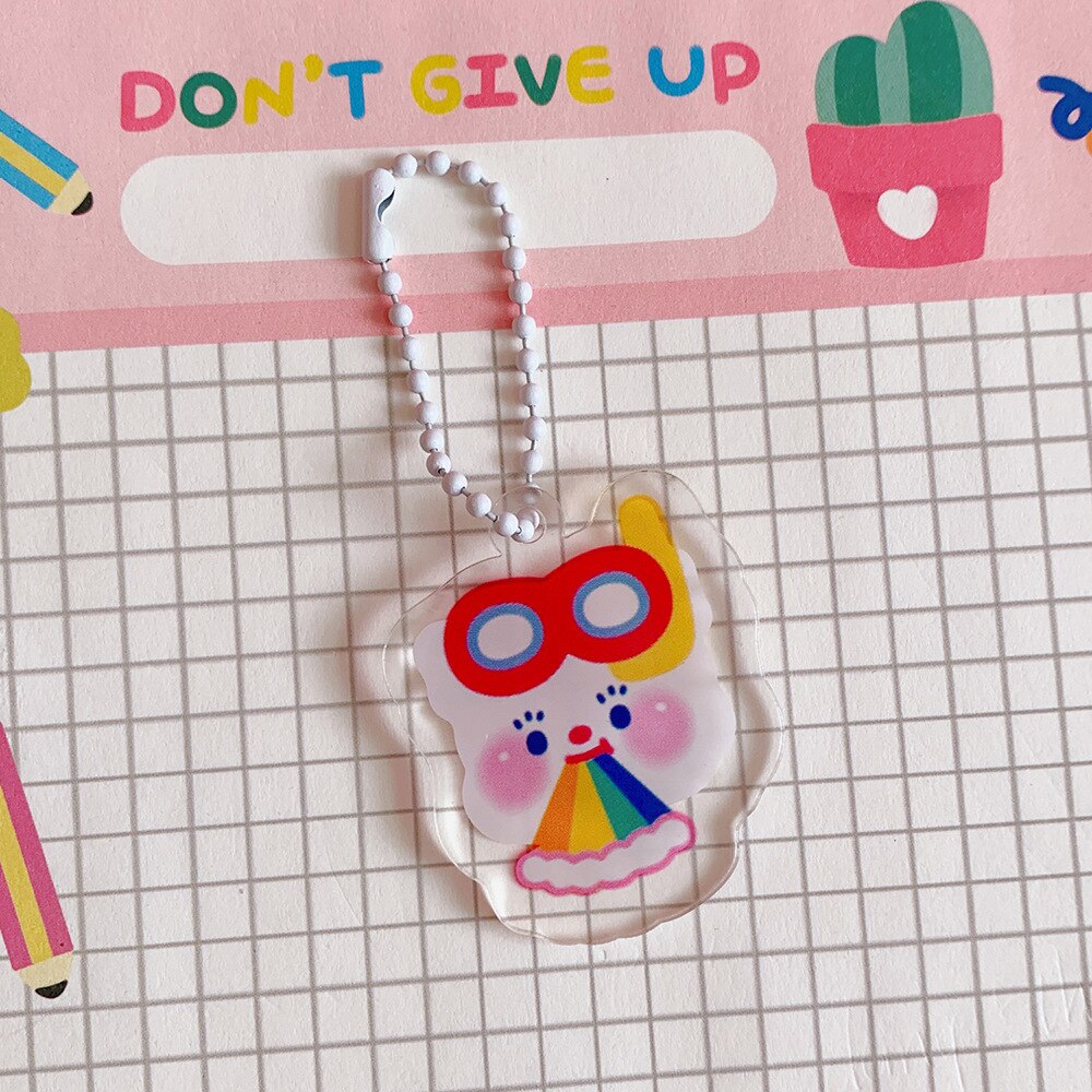 Milkjoy Bentoy Kawaii Keychain Travel Tag Girls Key Chain Bag Pendant Children Bag Accessories: 8