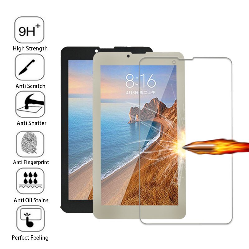 7 " tommer  bq 7054g,7056g,7000 bq 7061g 7063g 7008g 3g tablet touch screen touch panel digitalisering glas sensor + hærdet glas skærm