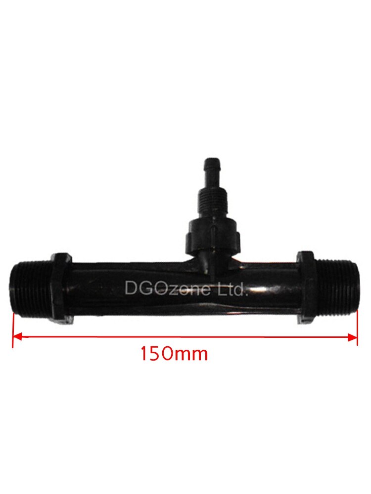 PVDF 3/4 "Ozono inyector venturi inyector de mezcla de ozono venturi con válvula 1 inyector de adubo KH-A25152 DGOzone