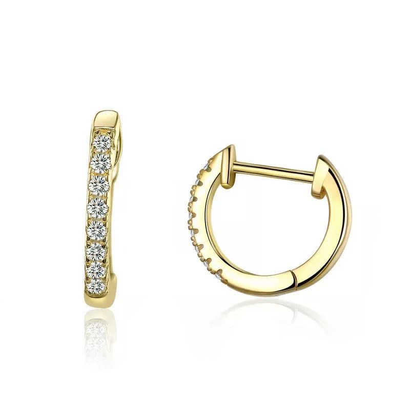 Brincos de argola pequena para as mulheres ouro hoop zircon mini círculo brincos de ouro presente para a nova chegada 2020