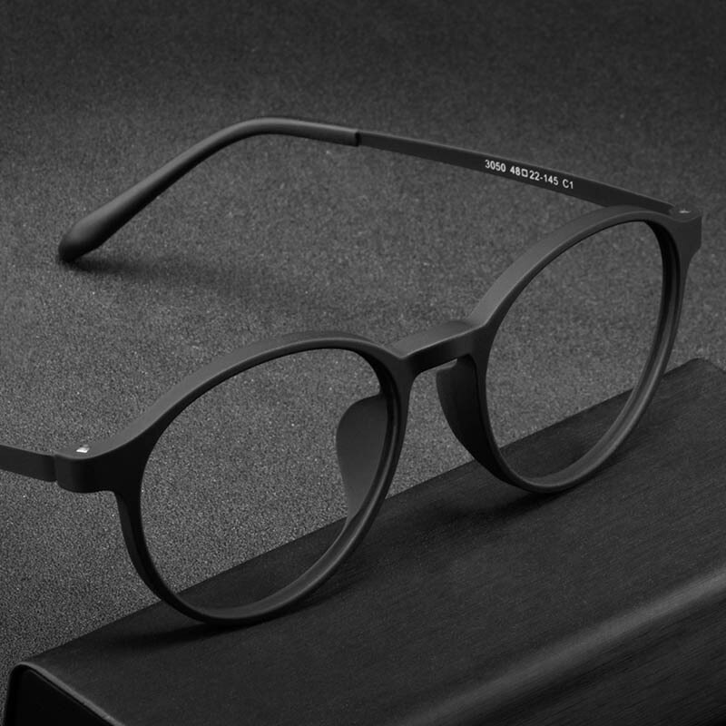 Gafas de montura de gafas redondas para hombre y mujer, anteojos de montura de gafas redondas ultralivianas de aleación de titanio para miopía, graduadas ópticas, montura para Miopía