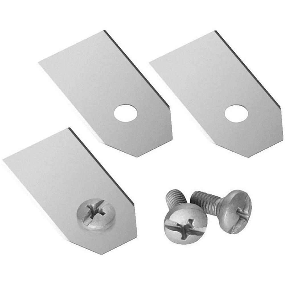 45pcs Mower Blades Stainless Steel Brush Cutter Parts Replacement Straight Blade for Lawn Mower Trimming Machine