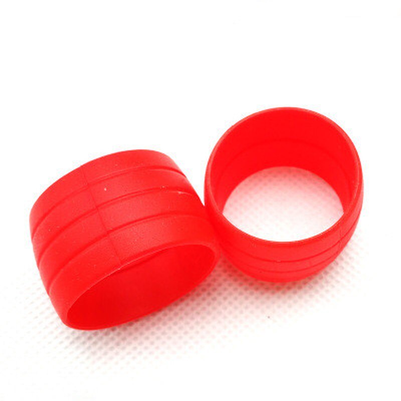 1 Paar Fahrrad Silikon Gummiband Befestigungs Ring Anti-Überspringen Stecker Wasserdichte Tragen Beständig BüGel Schleifen für Rennrad Bar Band: verrotten